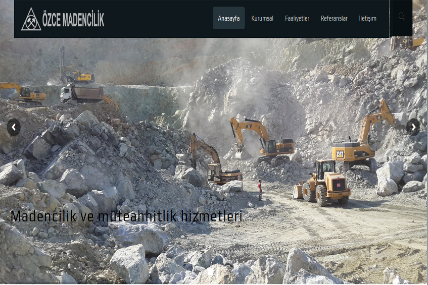 Özce Madencilik Web Sitesi Yayına Alındı