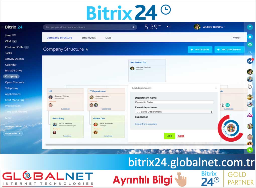 Bitrix24 İle Kurumsal Şirket Yönetimi