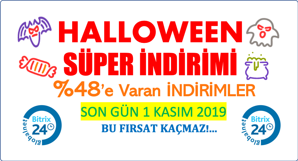 Bitrix24’ten %48’E VARAN HALLOWEEN SÜPER İNDİRİMLERİ