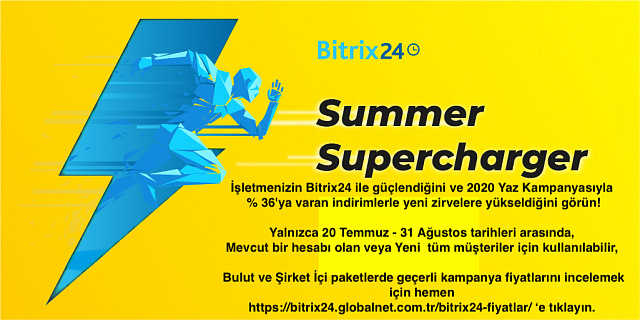 Bitrix24 2020 Yaz Kampanyası : Summer Supercharger