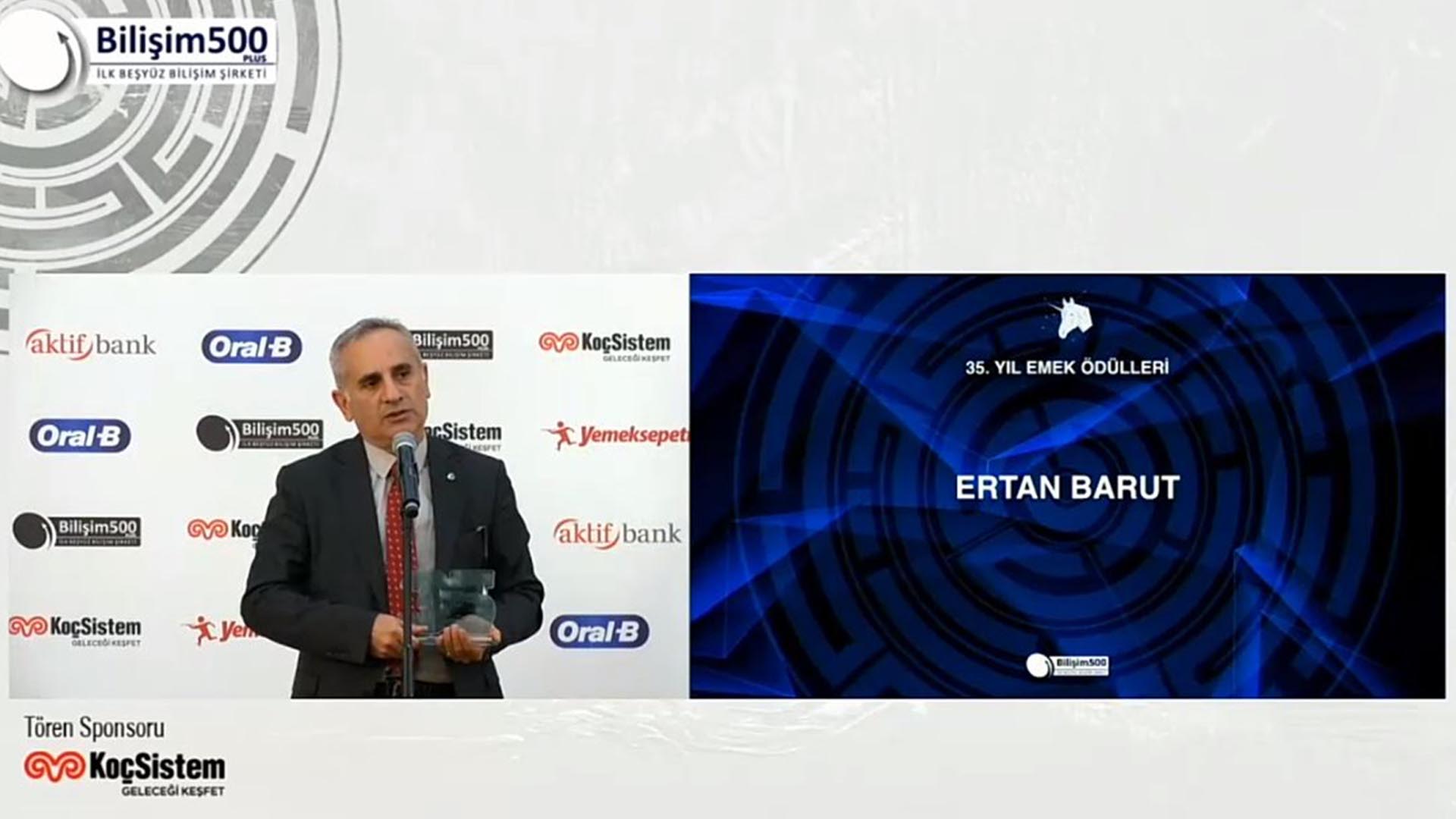 GLOBALNET CEO’su Ertan Barut Türkiye Bilişim Sektöründe 35 Yıl Emek Ödülüne Layık Görüldü