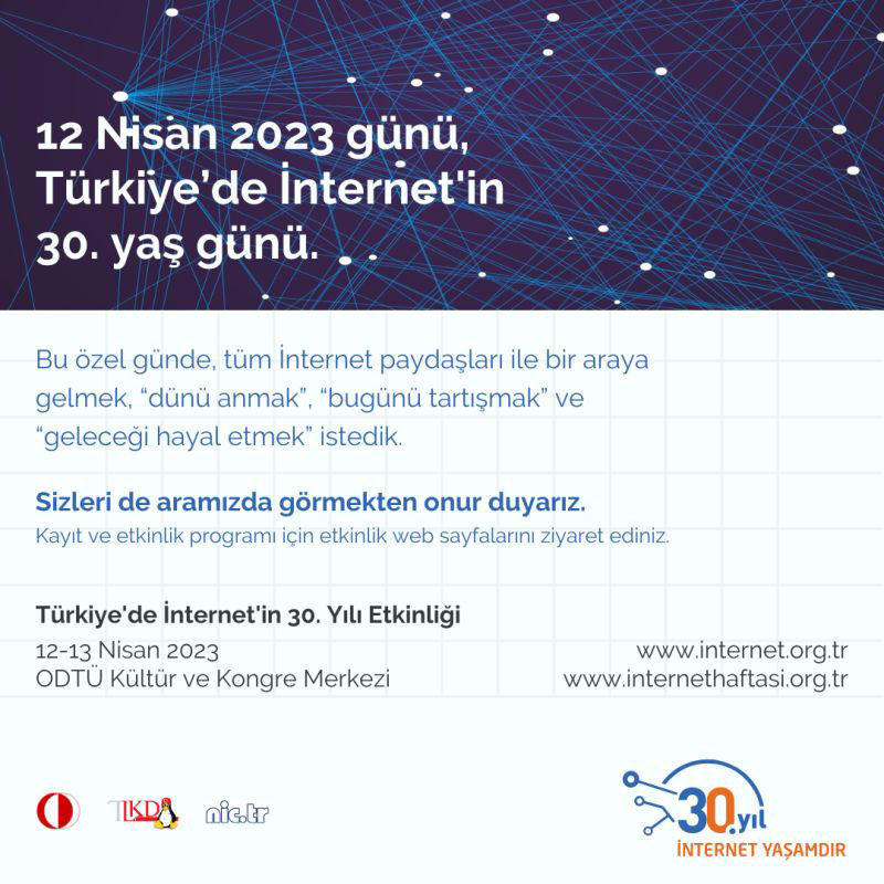 Türkiye’de İnternet’in 30. Yılı Etkinlikleri