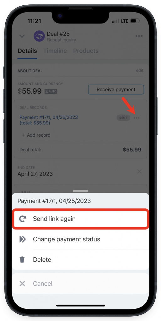 Mobil Uygulamada CRM.Payment nasıl çalışır?