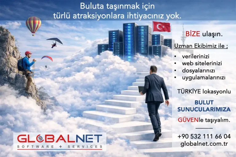Türkiye lokasyonlu bulut sunucu altyapısına güvenli veri ve web sitesi taşıma hizmeti
